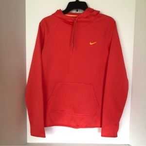 Nike Womens Long Sleeve Dry-Fit All Time Hoodie Ember Glow Peach Small